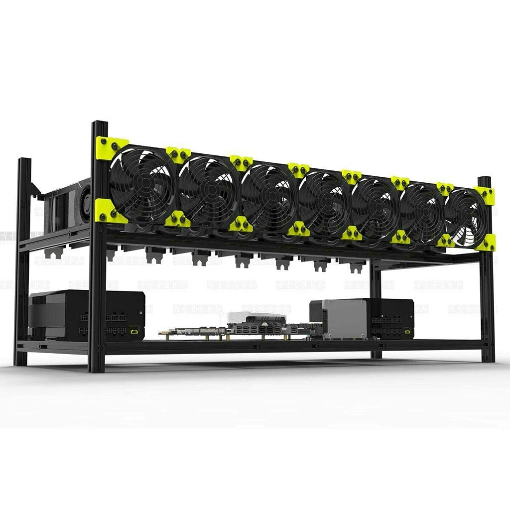 6/8 GPU Aluminum Open Air Frame Case Miner X37567