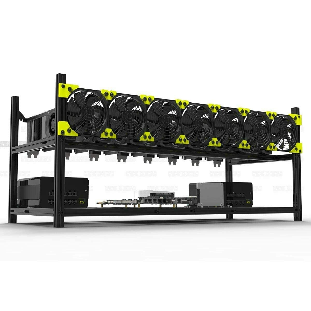 6/8 GPU Aluminum Open Air Frame Case Miner X37567