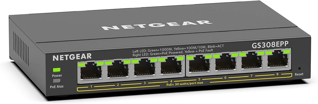 16-Port PoE Gigabit Ethernet Plus Switch with 15 x PoE+ @ 180W, 1 x 1G SFP Port H6315