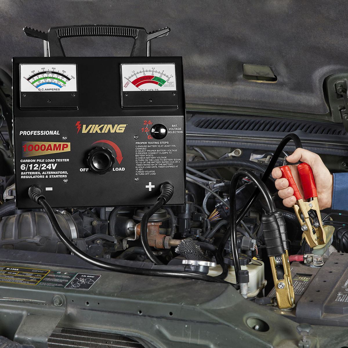 1000 Amp 6/12/24V Battery and System Load Tester S133