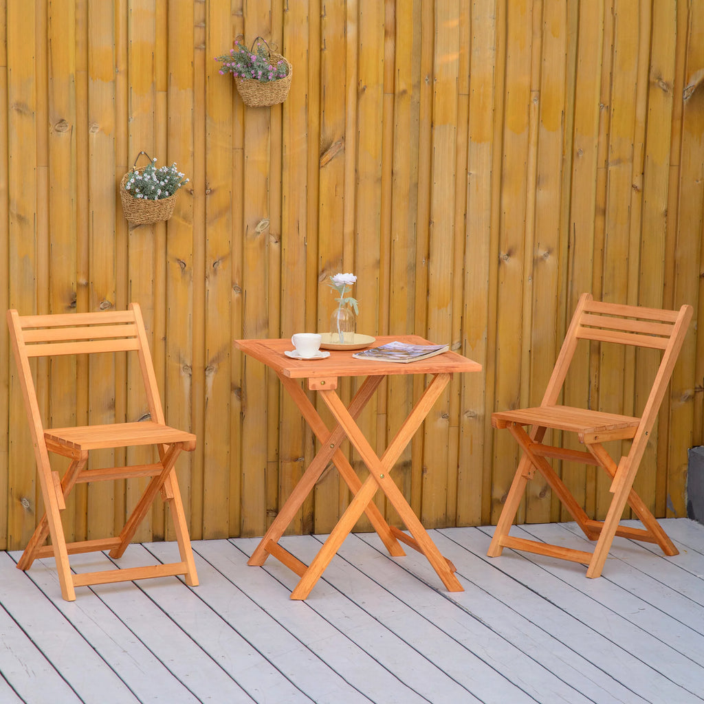 3 Piece Wooden Patio Bistro Set X640