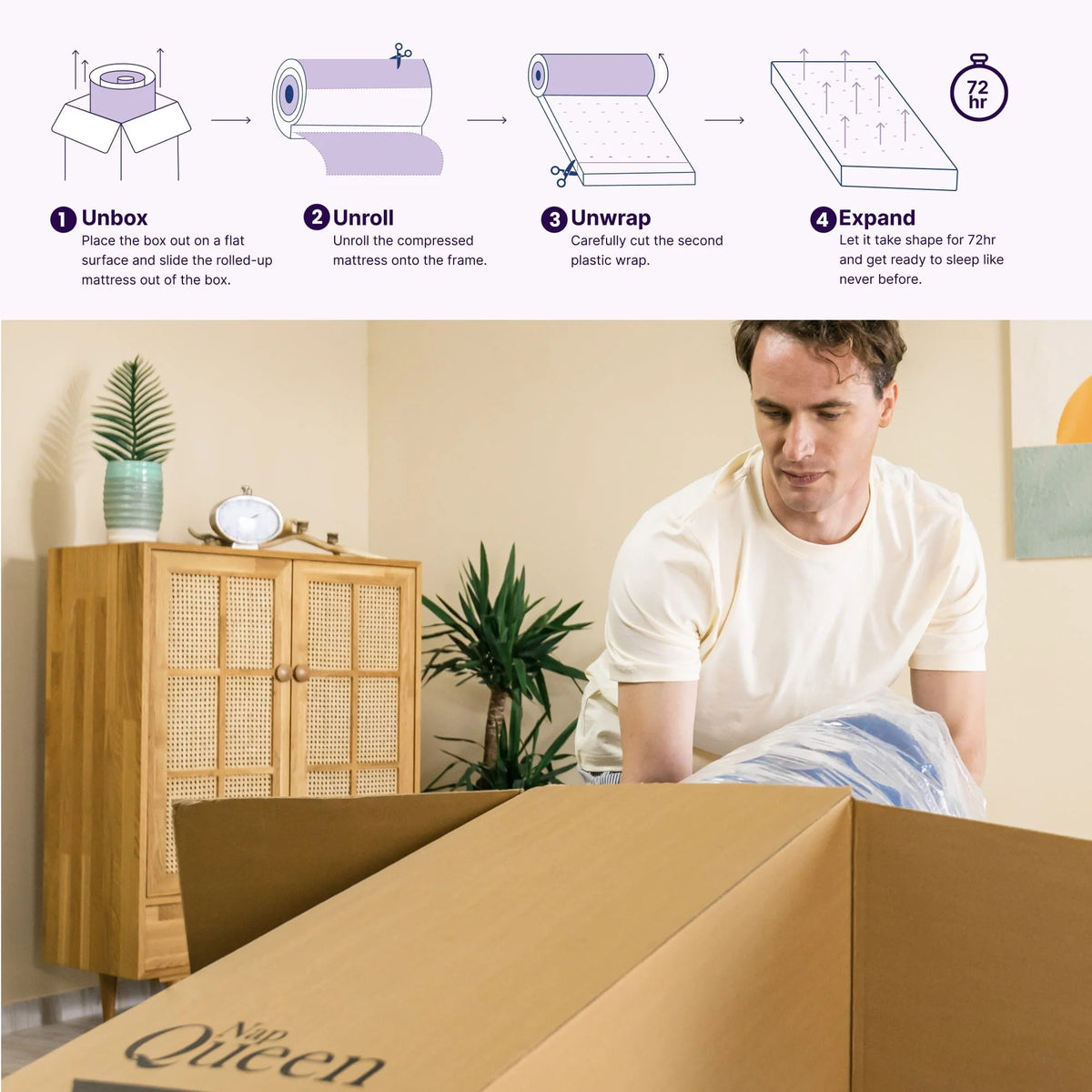 Twin XL Size Hybrid Memory Foam Pocket Spring Mattress O23560