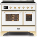 White Induction Range with Electric Oven S985