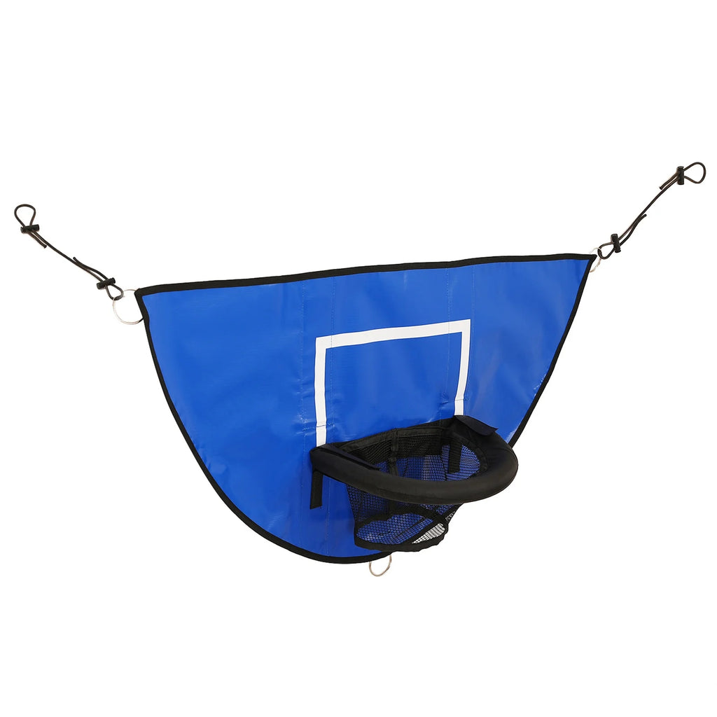 Universal Trampoline Basketball Hoop Set with Pump and Mini Basketballs A145300