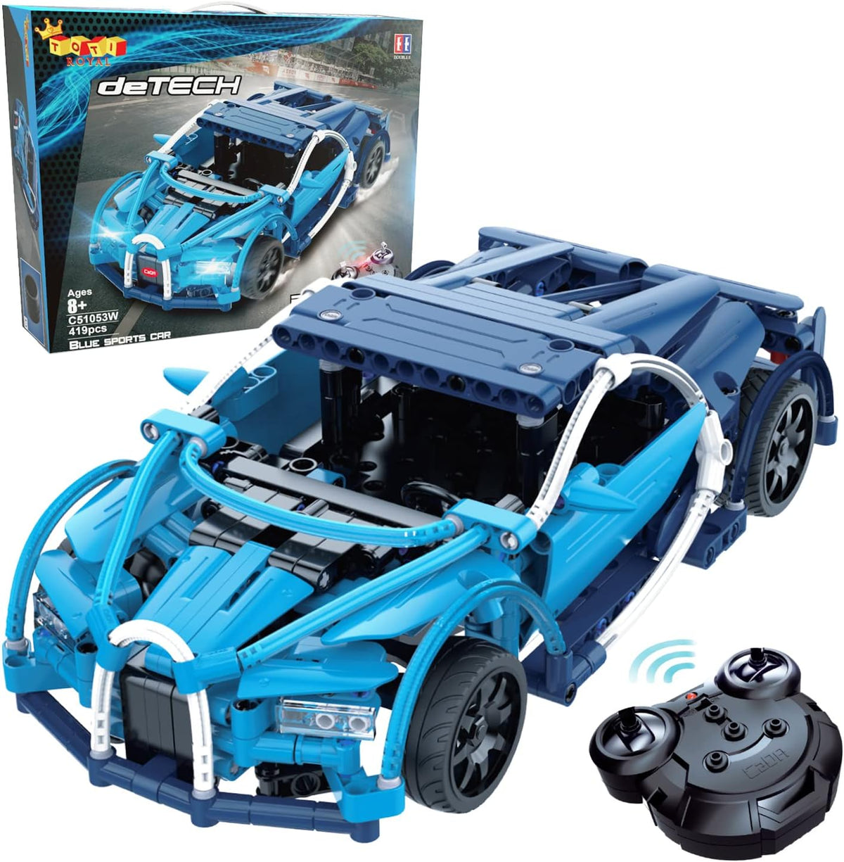 RC Car Kits to Build, 419pcs Stem Building Toys A360546