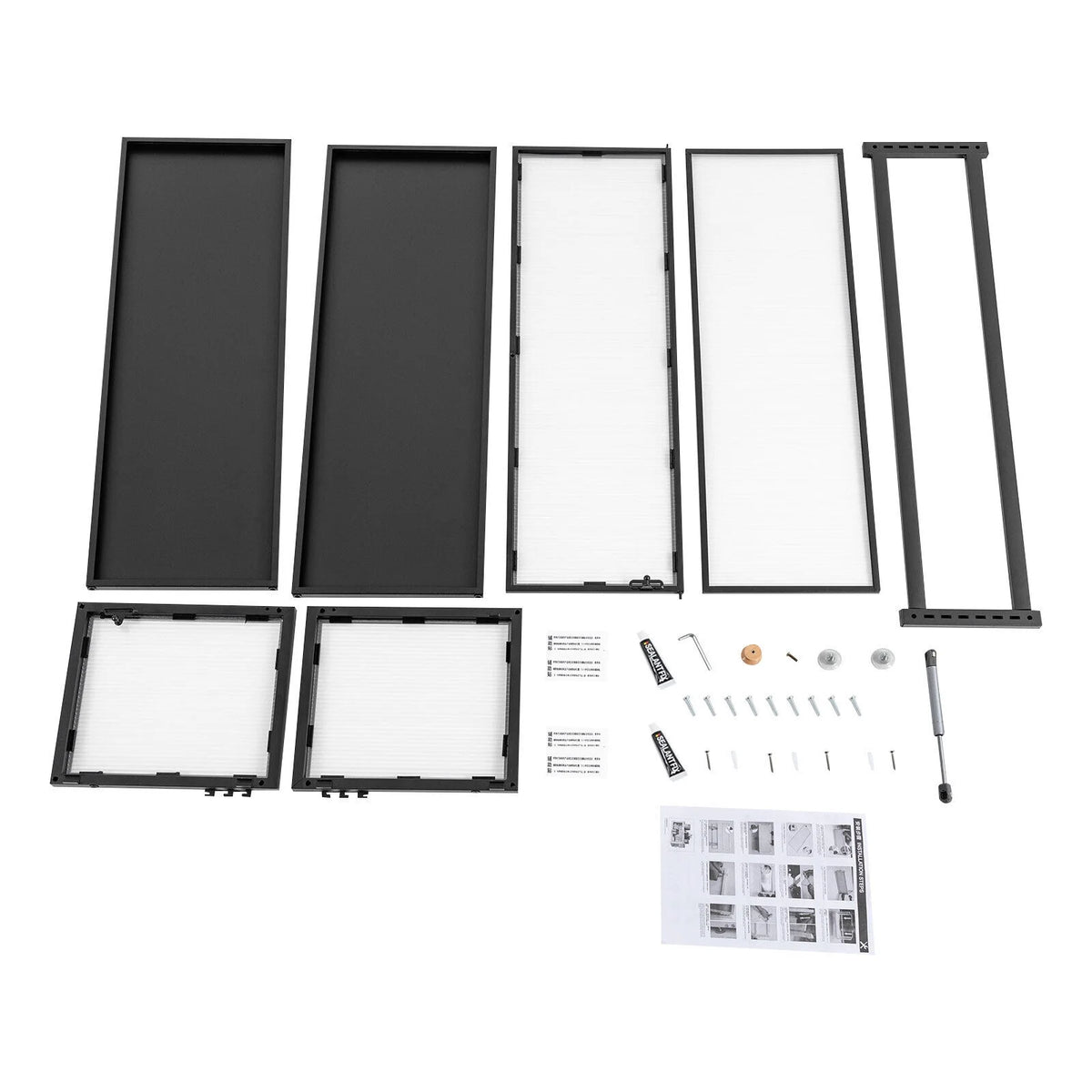 Black Wall Mount Storage Cabinet C81754