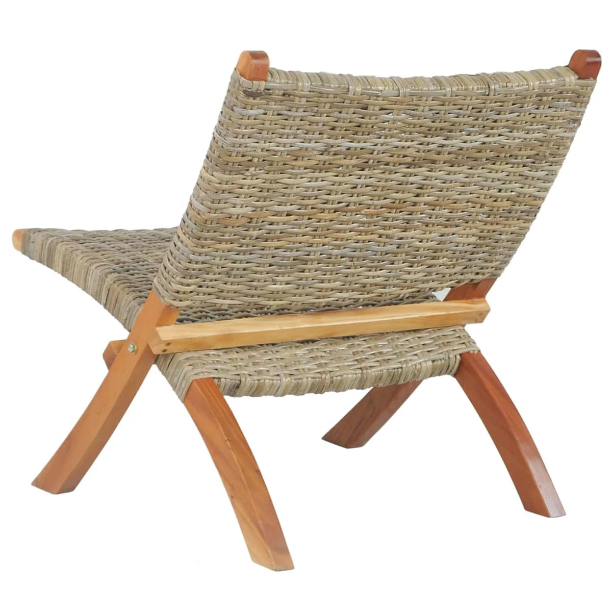 Kubu Rattan Mahogany Wood Frame Chair Q82374