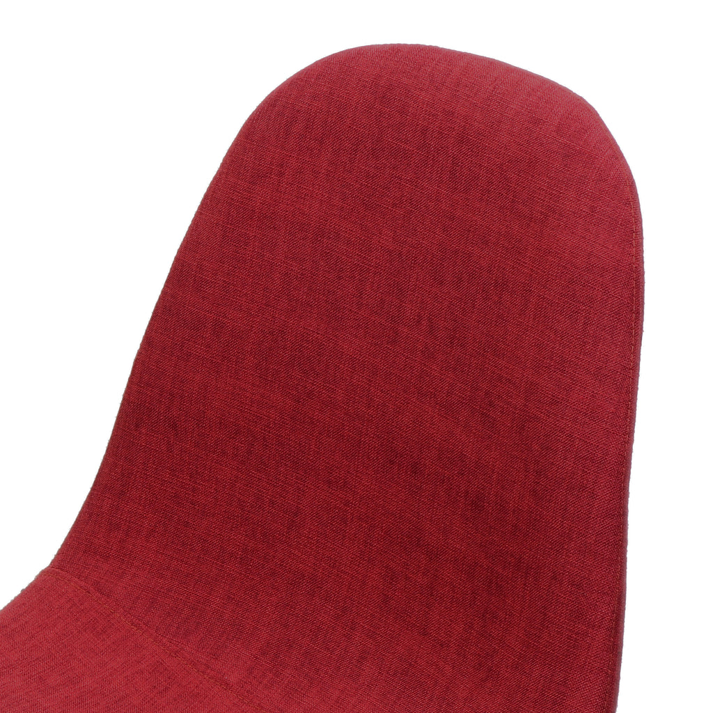 Red Fabric Dining Chairs, Set of 2 V471