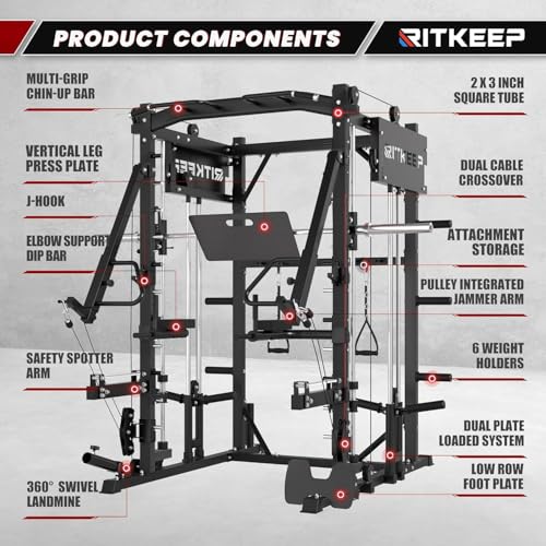 Smith Machine with Jammer Arms & Leg Press P87120