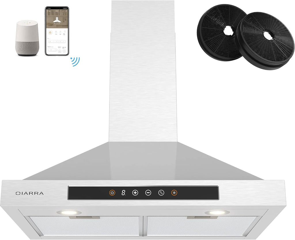 30 inch 450 CFM Stainless Steel Wall Mount Range Hood Vent C832558