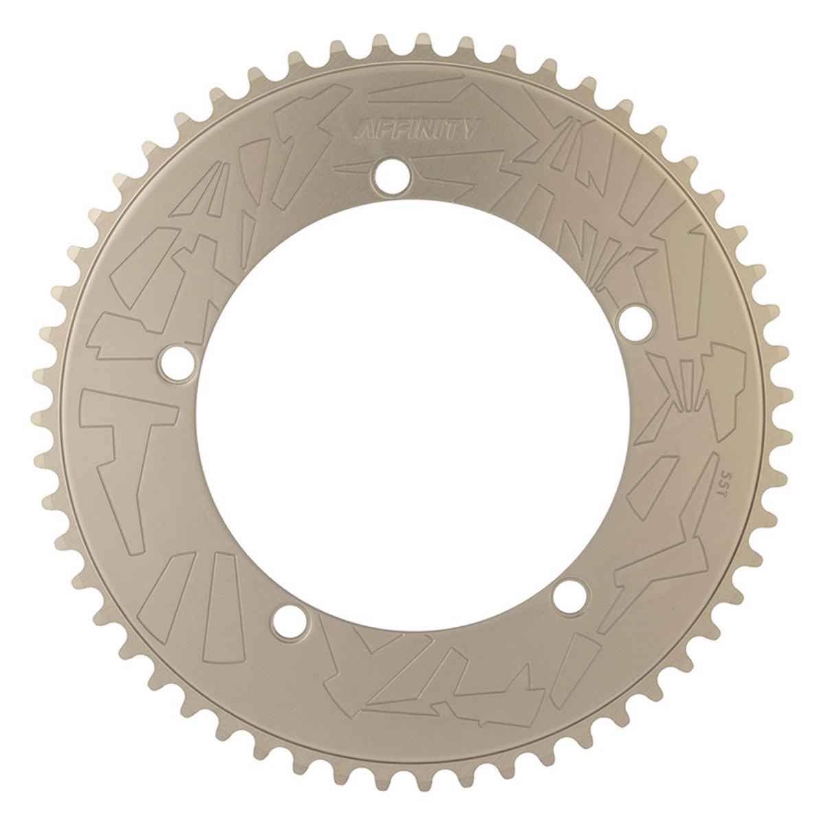 144mm 55T Hard Anodized Gray Track Chainring J485725