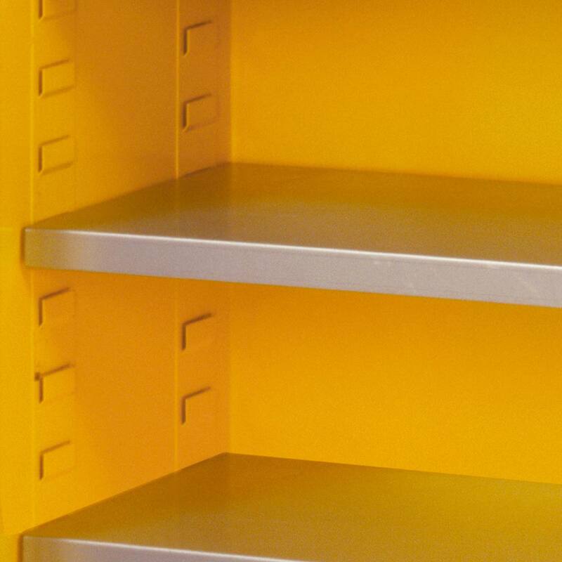 Steel Freestanding Garage Cabinet in Safety Yellow M445058