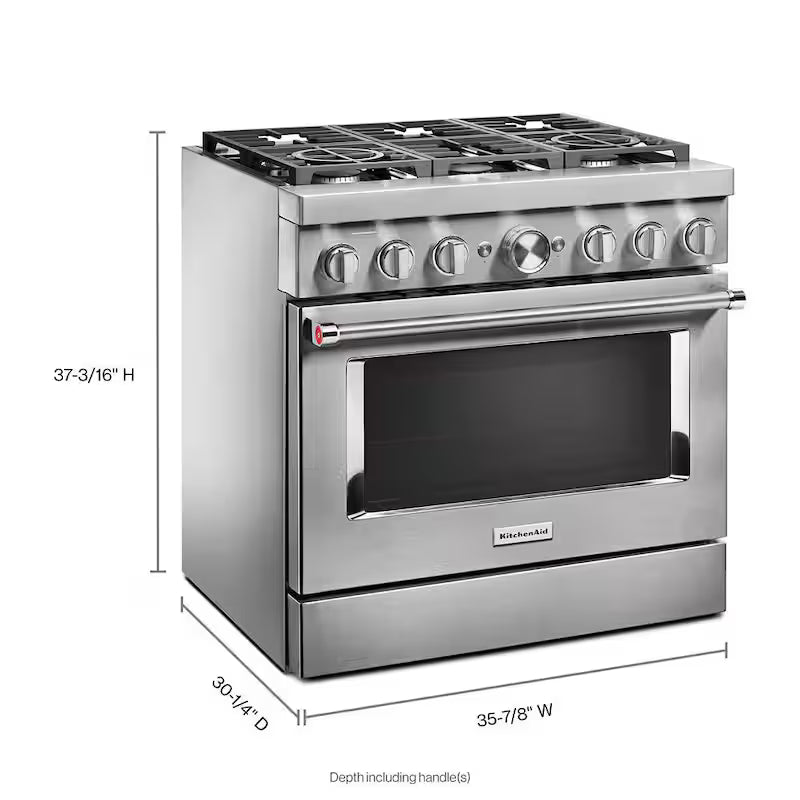 5.1 cu. ft. Smart Dual Fuel Range with True Convection in Stainless Steel R6479