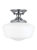 Chrome Semi Flush Mount Light R217809
