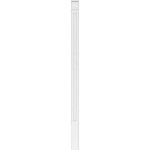 Flat Panel PVC Pilaster with Decorative Capital and Base (Pair) X620