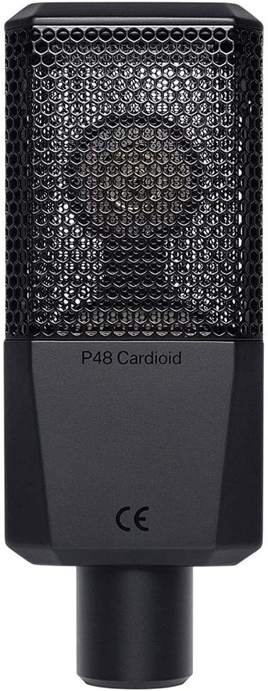 Black Condenser Microphone with XLR Cable and Pop Filter G43563