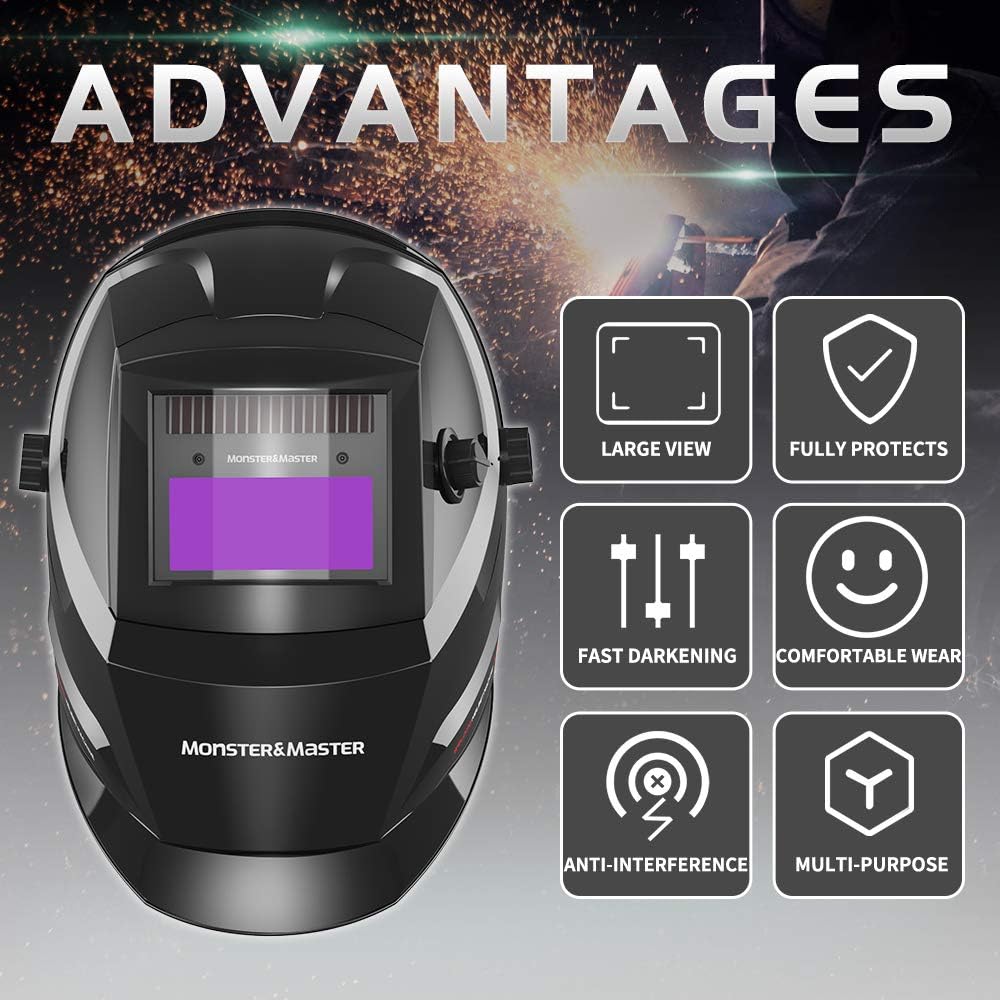 Auto Darkening Welding Helmet, Pack of 2 J2666