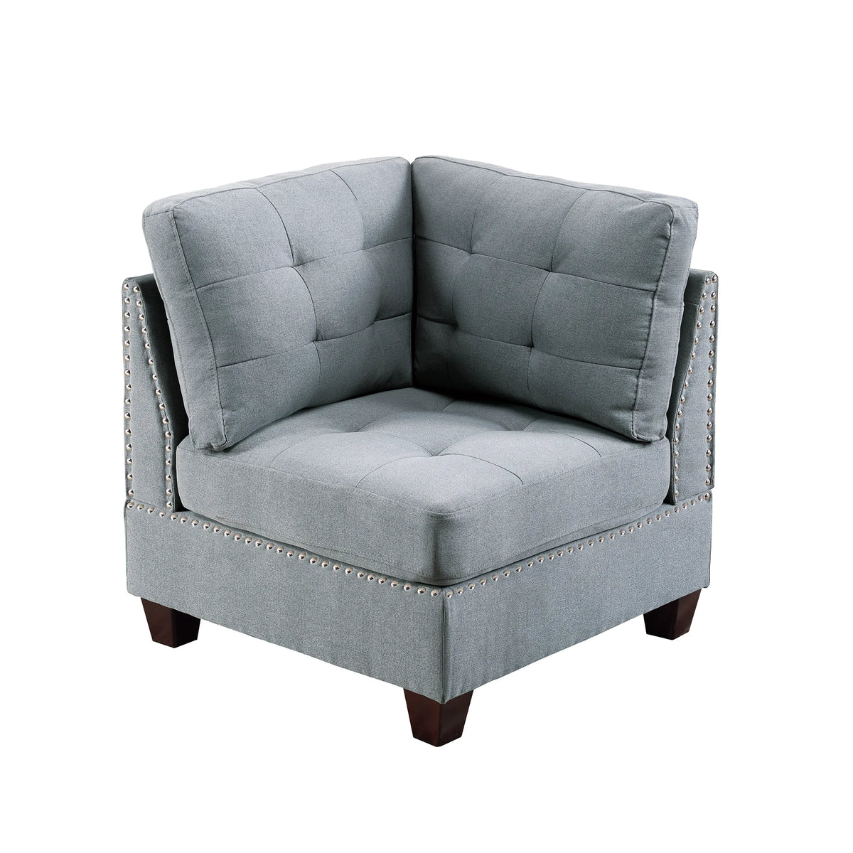 5 Pcs Modular Sofa Set Gray S28654