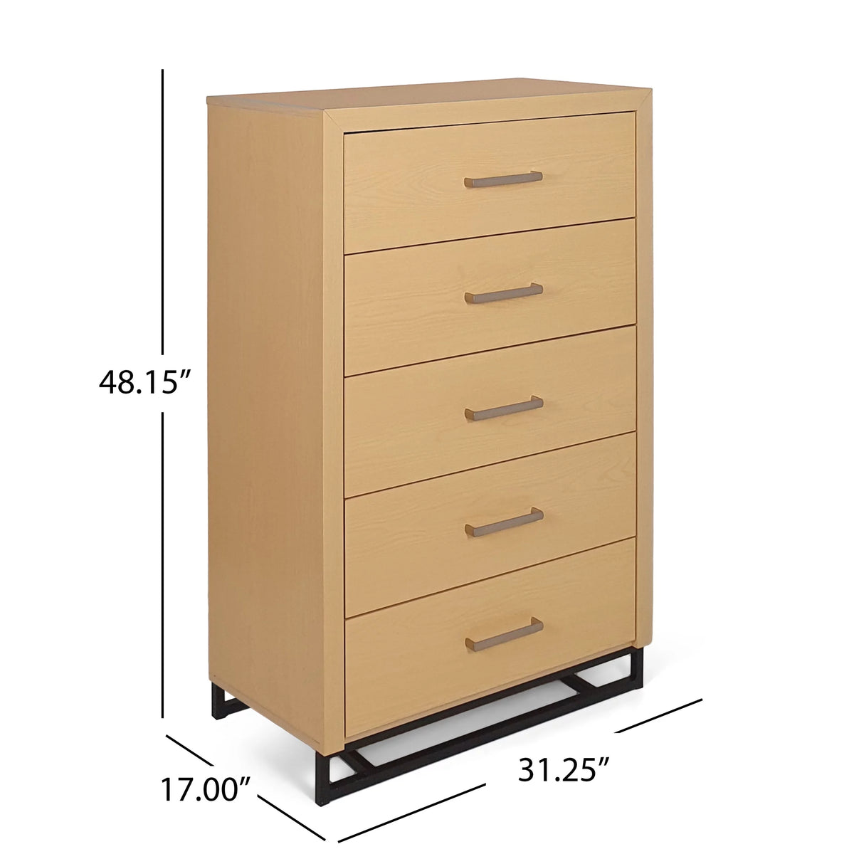 Faux Wood 5 Drawer Dresser J8482