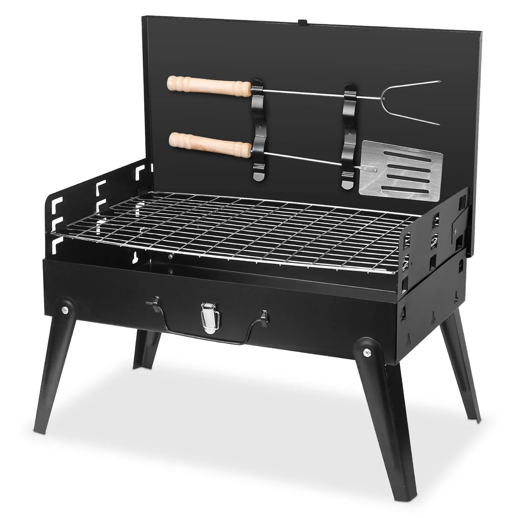 Portable Charcoal Grill Foldable BBQ Suitcase Grill G90450