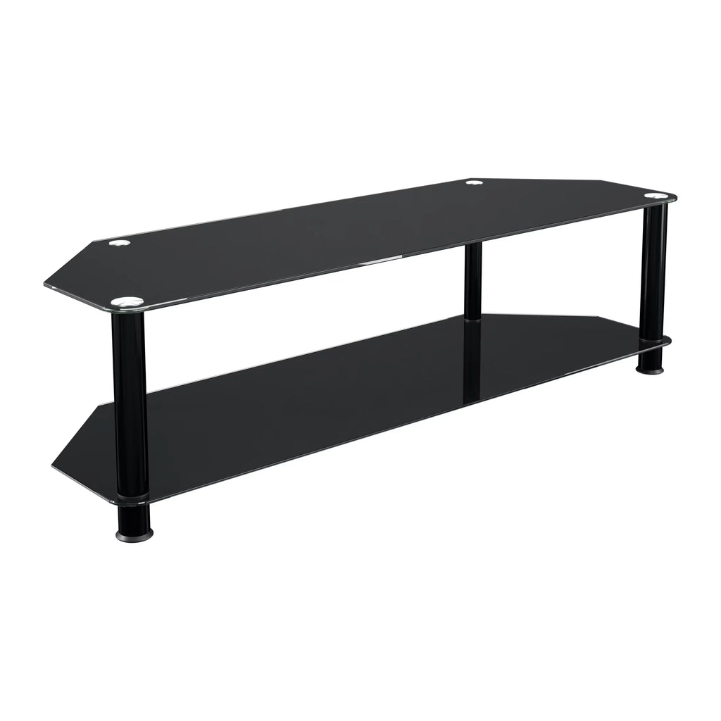 Black Glass TV Stand F355