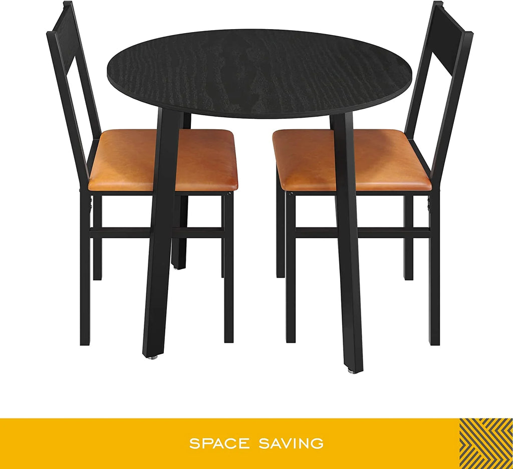 3 Piece Dining Table Set with Cushioned Chairs U256