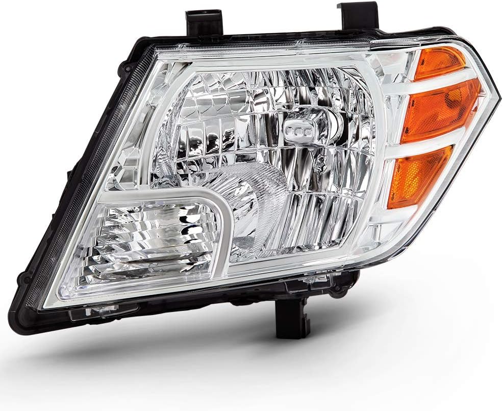 Chrome Housing Headlight Assembly Left Driver Side S9432