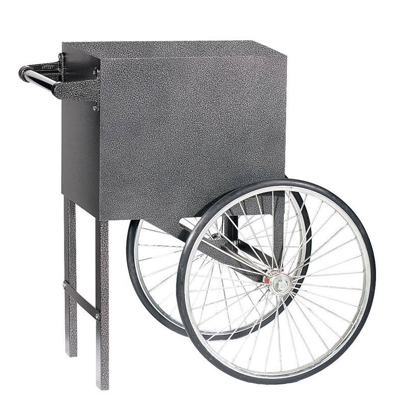 Silver Popcorn Cart D937
