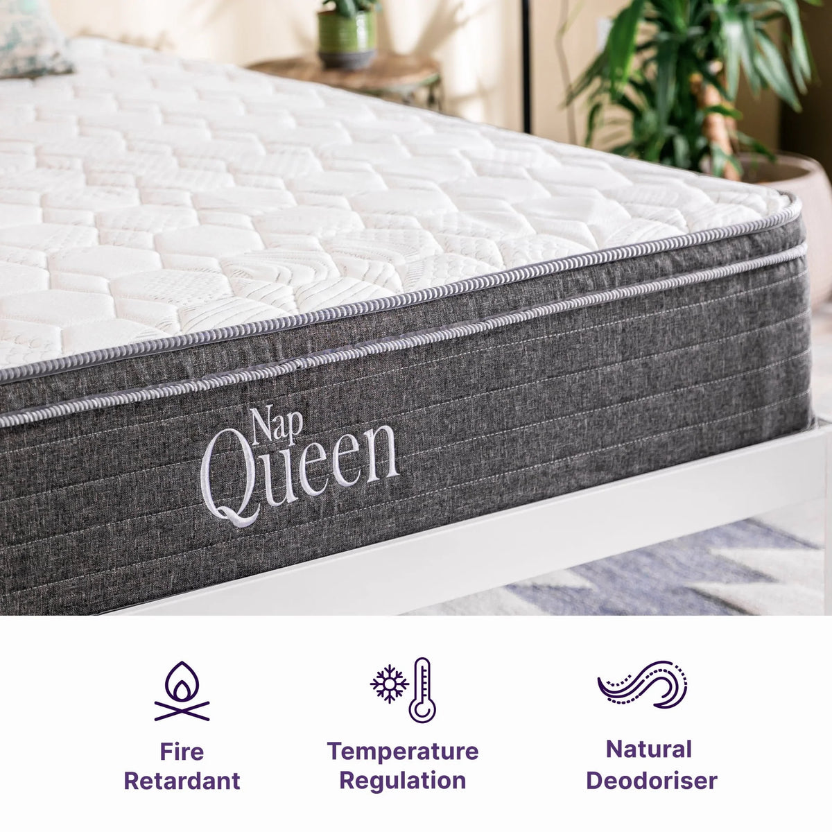 Twin XL Size Hybrid Memory Foam Pocket Spring Mattress O23560