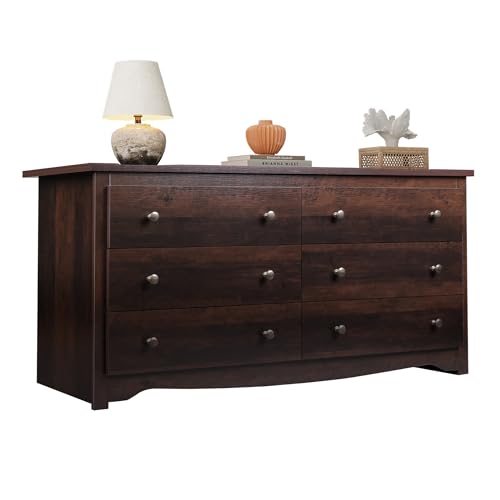 Black 5 Drawer Wood Dresser J6707