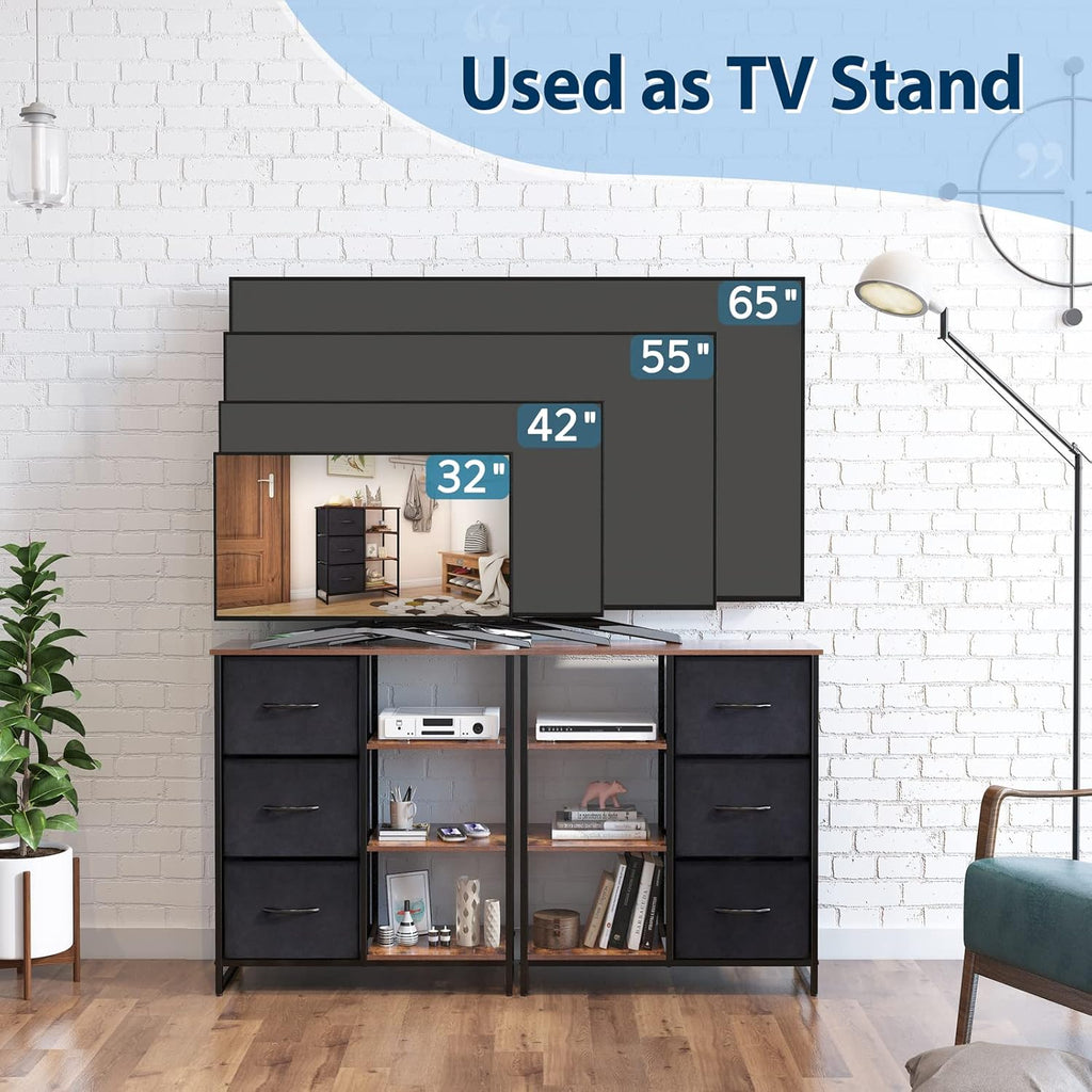 3 Drawer Dresser with Shelves P8849