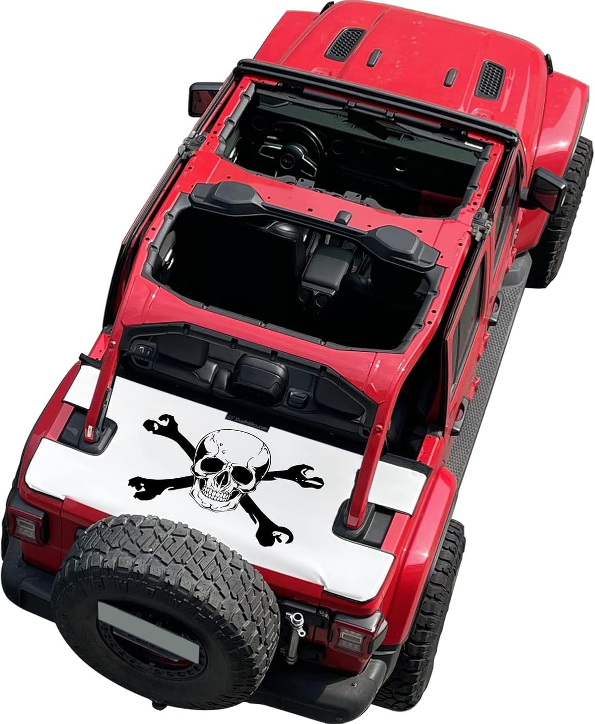 Vinyl Rear Trunk Cargo Cover for Jeep JKU 4 Door (2007-2018) D7258