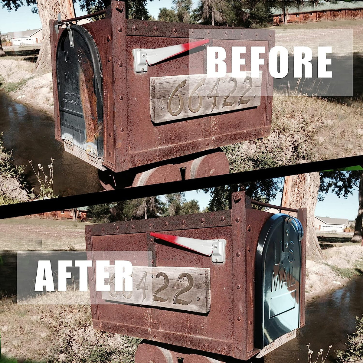 Aluminum Mailbox Door with Magnet Closure X867