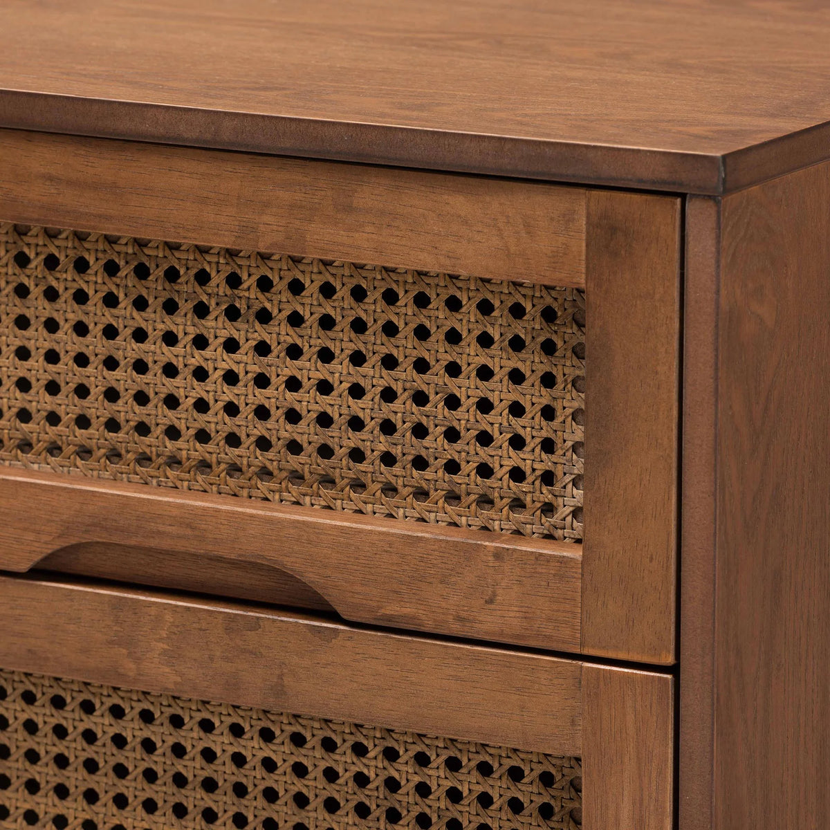 3-Piece Walnut Brown Bedroom Set E232