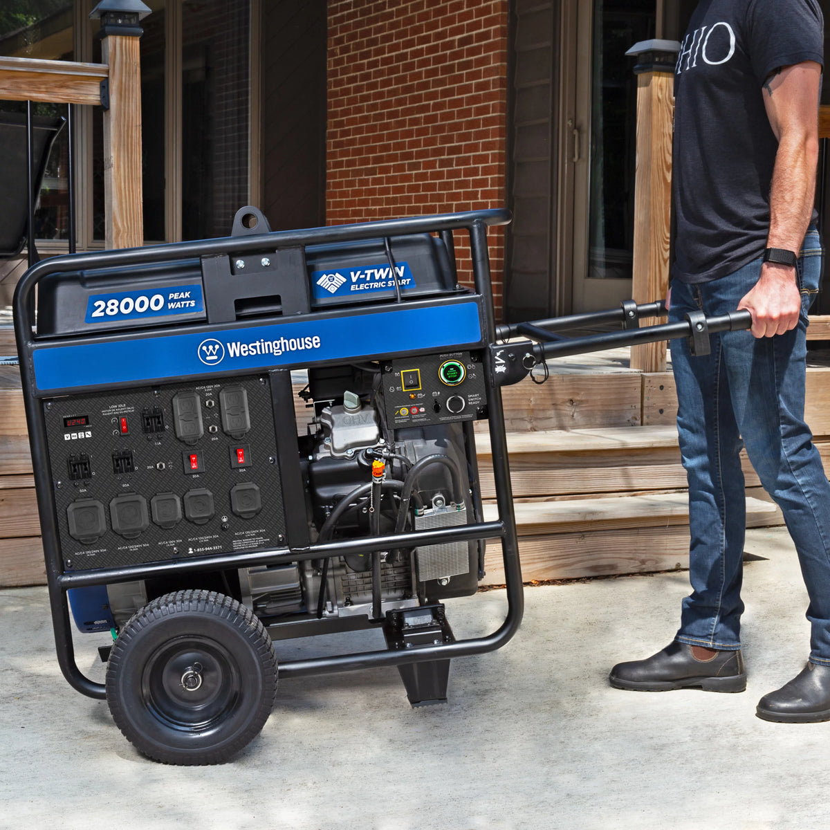28000 Peak Watt Portable Generator with CO Sensor K790