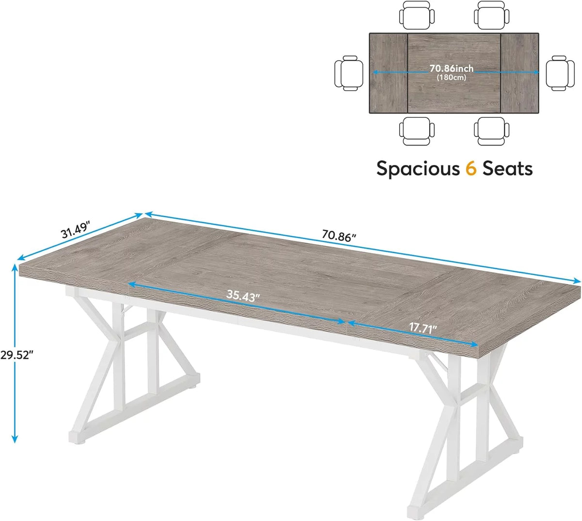 6FT Rectangle Wood Conference Table S38256