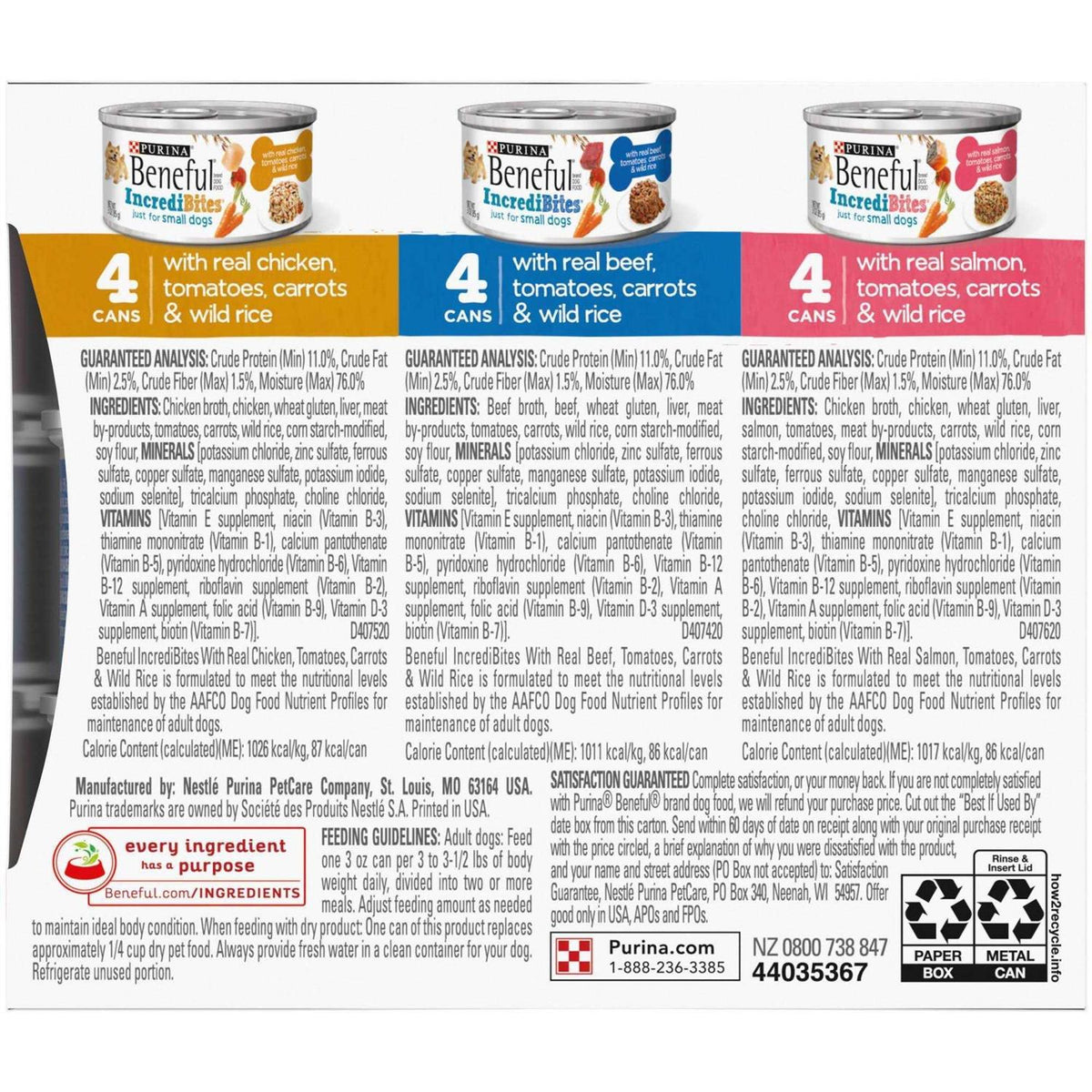 Small Breed Wet Dog Food Variety Pack R2611