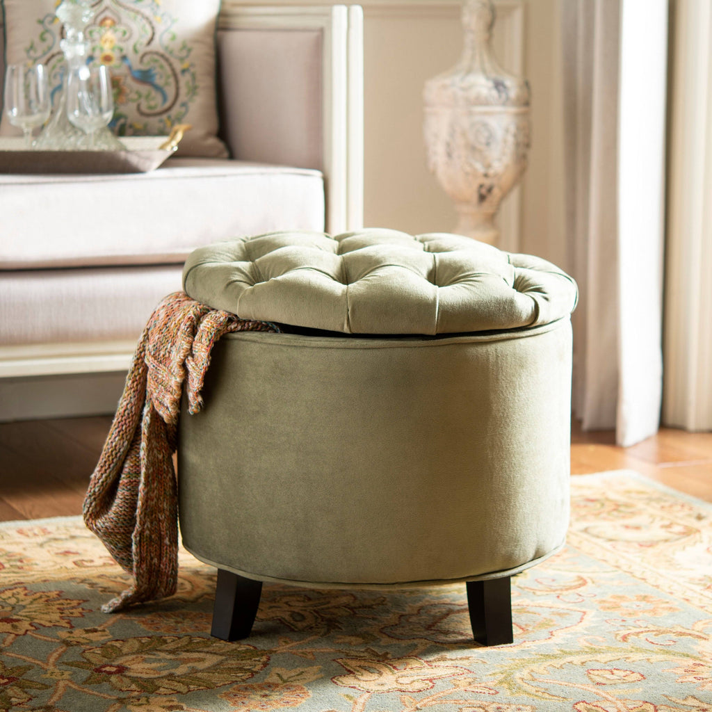 Spruce Tufted Storage Ottoman L50479